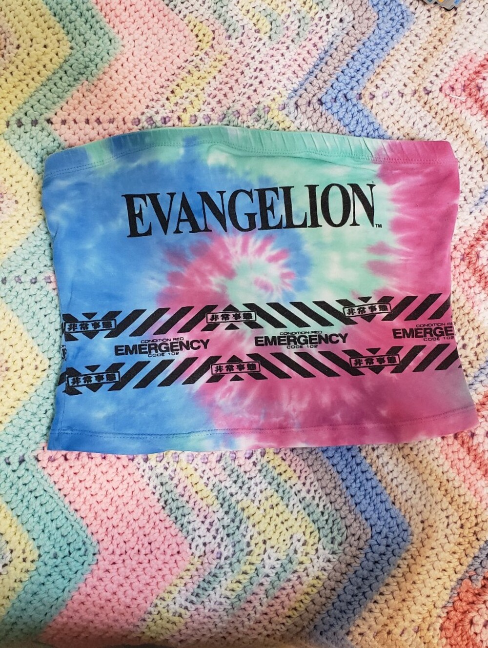 Evangelion Tube Top Tie Dye